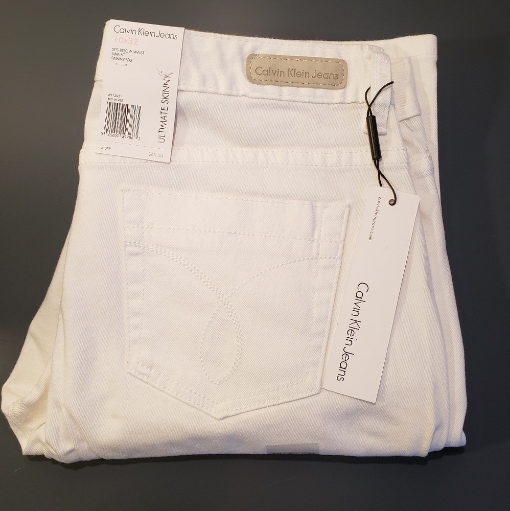 Calvin Klein Jeans Ultimate Skinny - White Size 10